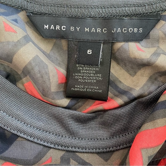 MARC by Marc Jacobs Geo Maze Printed A-Line Dress - Picture 7 of 9